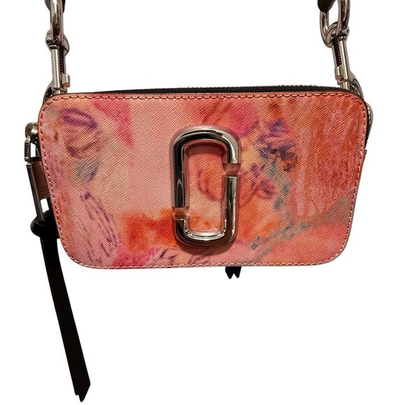 Marc Jacobs Women’s‎ Crossbody Pink Floral Snapshot Bag – Y2K Designer Chic - Picture 5 of 11